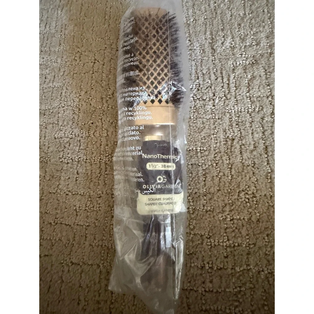 Olivia Garden NanoThermic Ceramic Ion Square Shaper Thermal Brush 1 1/2